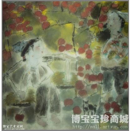 乡趣系列4 写意人物画 李垚作品 类别: 写意人物画