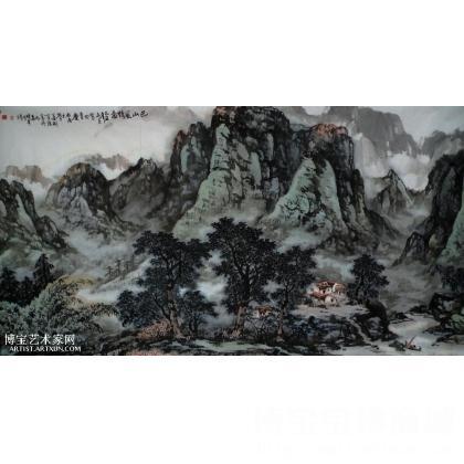 巴山风情图 山水画 雷九泰作品 类别: 国画山水作品