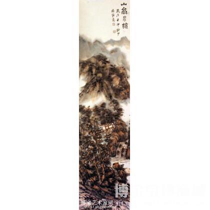 山高水流 山水画 唐培耿作品 类别: 国画山水作品