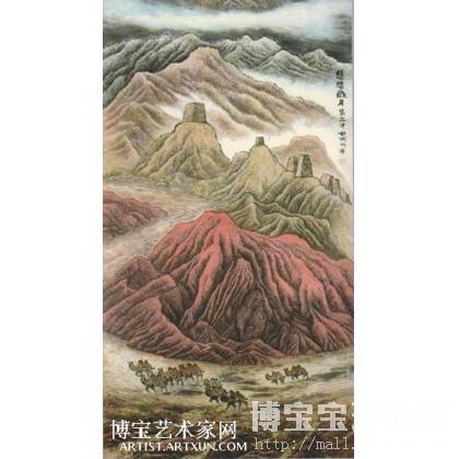 八声甘州 山水画 葛立才作品 类别: 国画山水作品